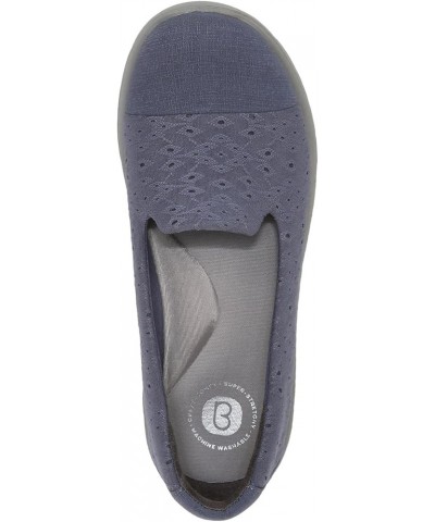 Womens Galaxy Slip-On Folkstone Blue Eyelet $30.40 Loafers & Slip-Ons