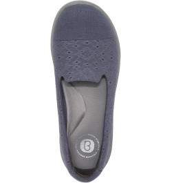 Womens Galaxy Slip-On Folkstone Blue Eyelet $30.40 Loafers & Slip-Ons