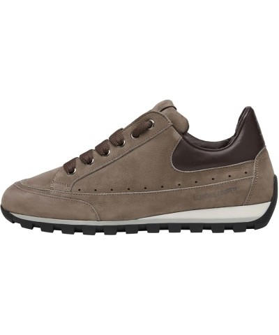 Women's Sneaker Oxford Flat Dark Brown $85.58 Fashion Sneakers