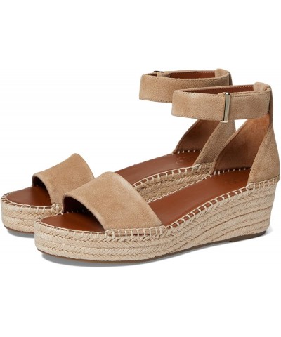 Women's Pela Espadrille Wedge Sandal Sandstone Suede $30.54 Sandals