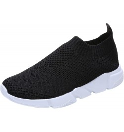 Women Sneakers Slip-On Walking Shoes Workout Sneakers for Women Slip-On Walking Shoes Black-a $16.32 Athletic Shoes