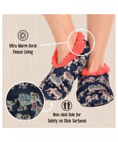 Fuzzy Feet Slipper Socks for Women, Cute Fleece-Lined House Slippers, Cute Dog & Cat Design Dream Big Elephant Fuzzy Feet $9....