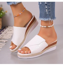 Women's Slide Sandals Dressy Summer Shoes Casual Open Toe Soft comfort Fashion with Arch Support Orthotic Slides White $13.19...