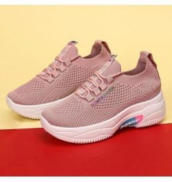 Womens Tennis Sports Mesh Sneakers Breathable Workout Casual Shoes Comfortable Slip-on Sneakers Ao2-pink $18.54 Outdoor Shoes