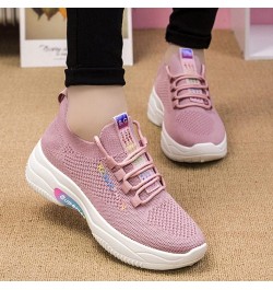 Womens Tennis Sports Mesh Sneakers Breathable Workout Casual Shoes Comfortable Slip-on Sneakers Ao2-pink $18.54 Outdoor Shoes