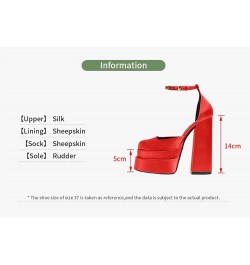 Spring Women Pumps Shoes Sexy Thick High Heels Big Size Platform Black Dress Party Wedding Shoes Woman Sandals 39 Black $78.7...