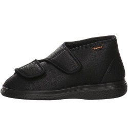 Men's High Hi-Top Slippers Black 222 Black $37.36 Slippers