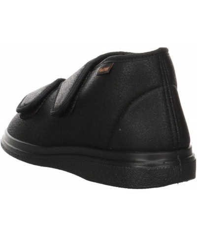 Men's High Hi-Top Slippers Black 222 Black $37.36 Slippers