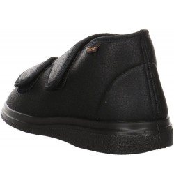 Men's High Hi-Top Slippers Black 222 Black $37.36 Slippers