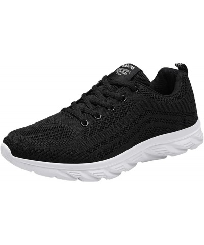 Mens Running Shoes Slip-on Walking Sneakers Lightweight Breathable Casual Soft Sole Trainers Soft Sole Trainers Black $16.25 ...