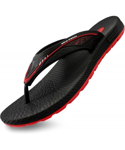 SIMPLUS Unisex Ultra-Cuhion Yoga Mat Flip-Flops with Heel Support 00582 Simplus Red $15.96 Athletic Shoes