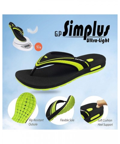 SIMPLUS Unisex Ultra-Cuhion Yoga Mat Flip-Flops with Heel Support 00582 Simplus Red $15.96 Athletic Shoes