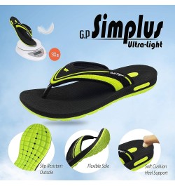 SIMPLUS Unisex Ultra-Cuhion Yoga Mat Flip-Flops with Heel Support 00582 Simplus Red $15.96 Athletic Shoes