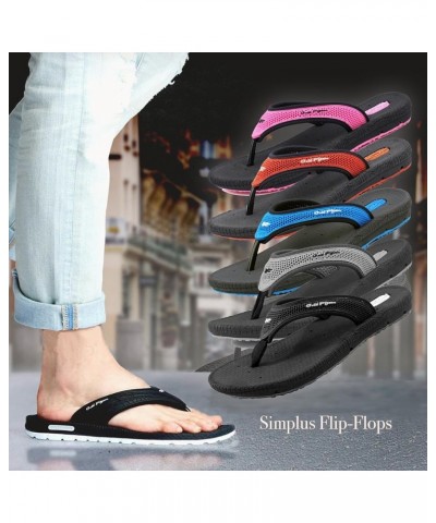 SIMPLUS Unisex Ultra-Cuhion Yoga Mat Flip-Flops with Heel Support 00582 Simplus Red $15.96 Athletic Shoes