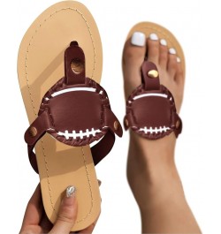 Platform Sandals Women, Fashion Baseball Sandals Flat Slipper Open Toe Ankle Flip Flops Roman Beach Shoes Brown $6.04 Sandals