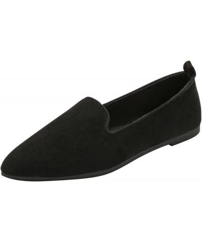 Women's Mesh Flats Shoes Pointed-Toe Dress Shoes for Women Black Flats Shoes Flat Shoes Lightweight Black $14.11 Athletic Shoes