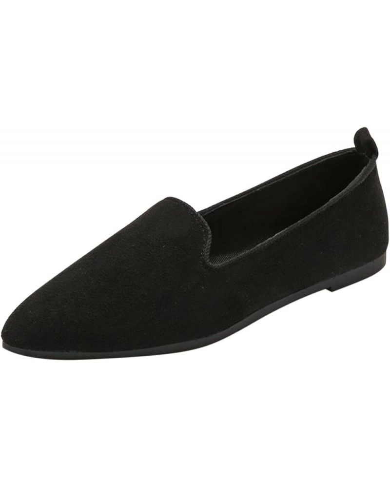 Women's Mesh Flats Shoes Pointed-Toe Dress Shoes for Women Black Flats Shoes Flat Shoes Lightweight Black $14.11 Athletic Shoes