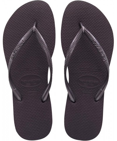 Women's Slim Flip Flop Sandals Purple(aubergine) $14.95 Sandals