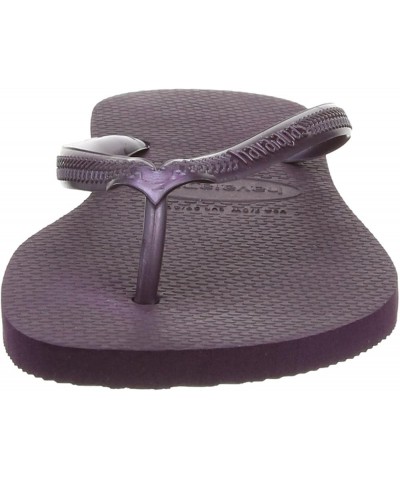 Women's Slim Flip Flop Sandals Purple(aubergine) $14.95 Sandals