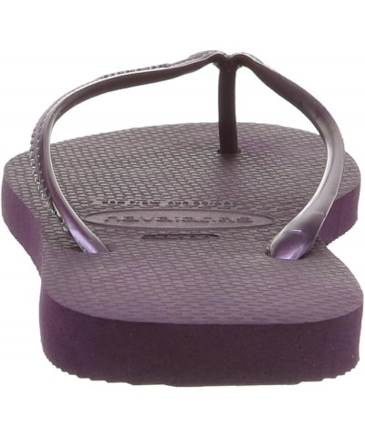 Women's Slim Flip Flop Sandals Purple(aubergine) $14.95 Sandals