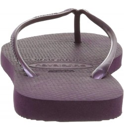 Women's Slim Flip Flop Sandals Purple(aubergine) $14.95 Sandals