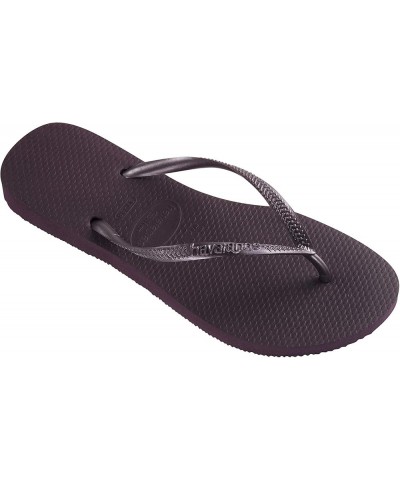 Women's Slim Flip Flop Sandals Purple(aubergine) $14.95 Sandals