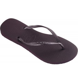 Women's Slim Flip Flop Sandals Purple(aubergine) $14.95 Sandals