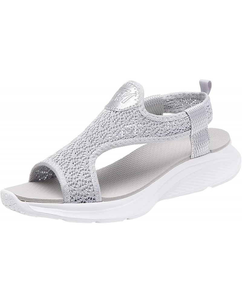 Sport Sandals For Women Arch Support Flats For Girls Size 3 Beach Sandals For Woman Sandals Womens Mules Flats Beachy 5-grey ...