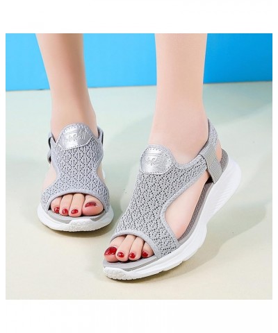 Sport Sandals For Women Arch Support Flats For Girls Size 3 Beach Sandals For Woman Sandals Womens Mules Flats Beachy 5-grey ...