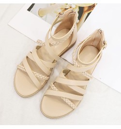 braided sandals for women, Fashion Women's Summer Buckle Strap Beach Open Toe Breathable Sandals Z 02-a $13.87 Sandals