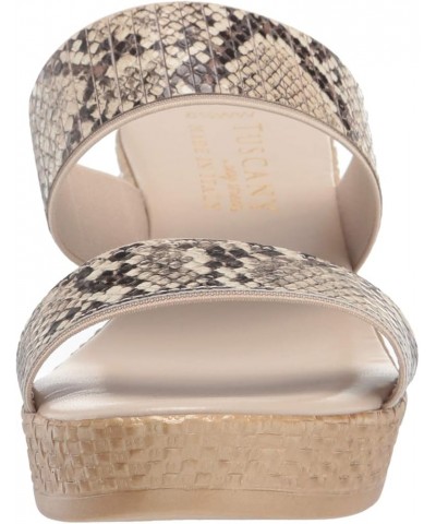 Women's Wedge Sandal Natural Snake $16.33 Sandals