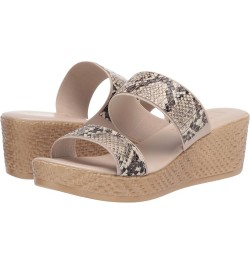 Women's Wedge Sandal Natural Snake $16.33 Sandals