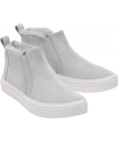 TOMS(トムズ) Women's Boots Mid Grey Suede/Faux Fur $19.53 Fashion Sneakers