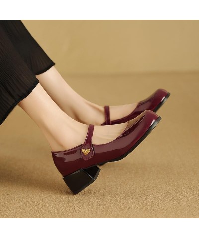 Women Sandals Summer Dress Shoes Spring Loafers Slip On Patent Leather Shoe Glossy Sandals Loafers Size 5-13 Black Burgundy B...