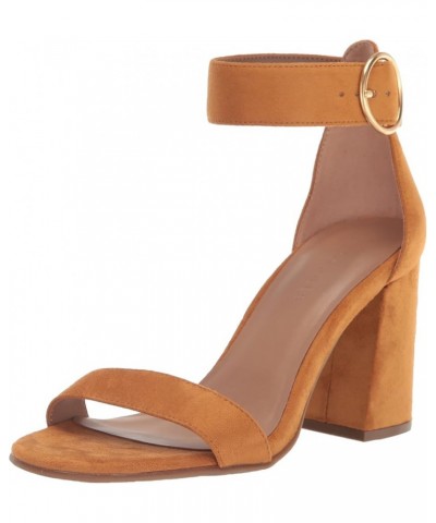 Women's Lawrence Heeled Sandal Tan Faux Suede $22.64 Flats