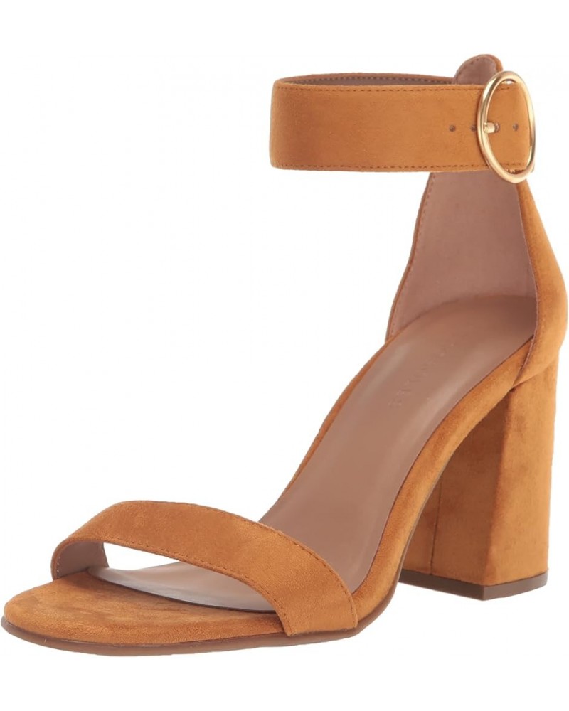 Women's Lawrence Heeled Sandal Tan Faux Suede $22.64 Flats