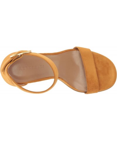 Women's Lawrence Heeled Sandal Tan Faux Suede $22.64 Flats