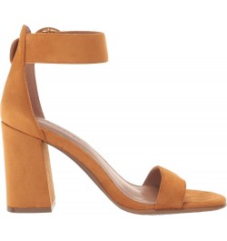 Women's Lawrence Heeled Sandal Tan Faux Suede $22.64 Flats