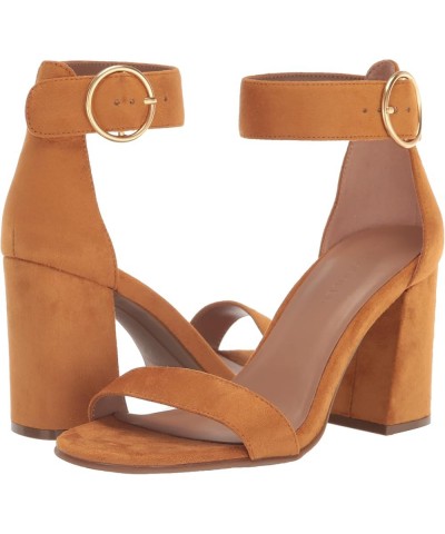 Women's Lawrence Heeled Sandal Tan Faux Suede $22.64 Flats