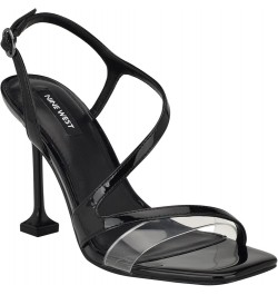 Womens Nines Heeled Sandal Black 001 $15.40 Sandals