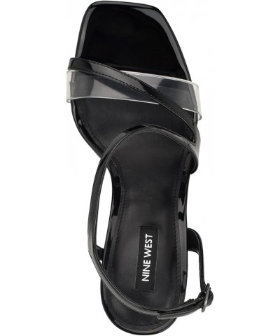 Womens Nines Heeled Sandal Black 001 $15.40 Sandals