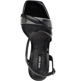 Womens Nines Heeled Sandal Black 001 $15.40 Sandals