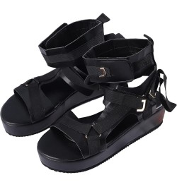 Women Platform Sneakers Wedges Shoes For Women Closed Toe Women White Platform Heels Strappy Sandals Heeled Sandals 3 Black 4...