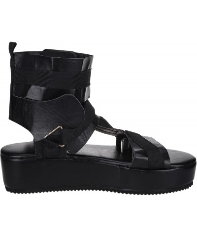 Women Platform Sneakers Wedges Shoes For Women Closed Toe Women White Platform Heels Strappy Sandals Heeled Sandals 3 Black 4...