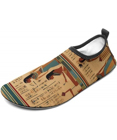 Ancient Egypt Hieroglyphics Print Pharaoh Water Shoes for Men Women Quick-Dry Barefoot Swim Shoes Slip-on for Beach Outdoor 5...