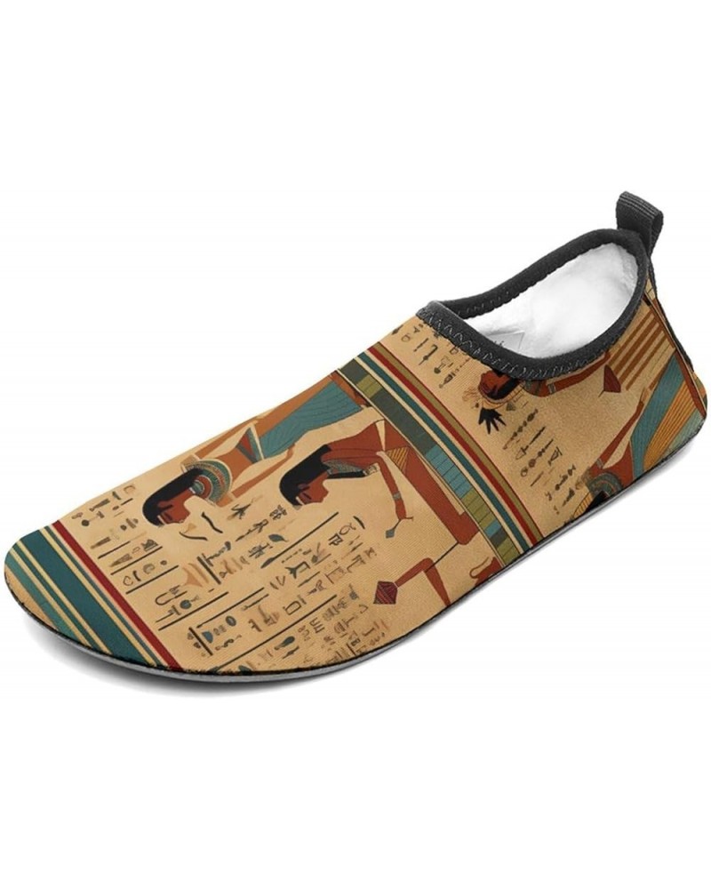 Ancient Egypt Hieroglyphics Print Pharaoh Water Shoes for Men Women Quick-Dry Barefoot Swim Shoes Slip-on for Beach Outdoor 5...