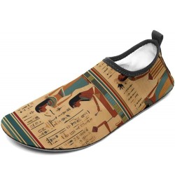 Ancient Egypt Hieroglyphics Print Pharaoh Water Shoes for Men Women Quick-Dry Barefoot Swim Shoes Slip-on for Beach Outdoor 5...