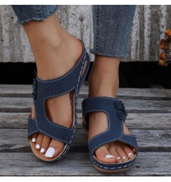 High Chunky Heels for Women Elastic Strappy String Block Chunky Heels Wedge Sandals Slipper Open Toe Gladiator Shoes 13-hyems...