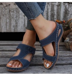 High Chunky Heels for Women Elastic Strappy String Block Chunky Heels Wedge Sandals Slipper Open Toe Gladiator Shoes 13-hyems...