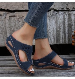 High Chunky Heels for Women Elastic Strappy String Block Chunky Heels Wedge Sandals Slipper Open Toe Gladiator Shoes 13-hyems...